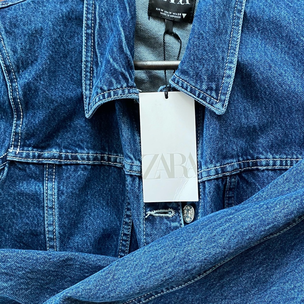 Zara cropped jean jacket